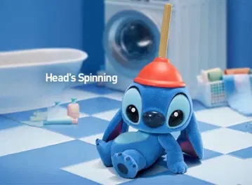 popmart 스티치 리틀 이모션즈 heads spinning