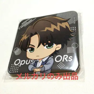 Opus.COLORs 오동나무의 린넨 스퀘어 캔뱃지 파스카라
