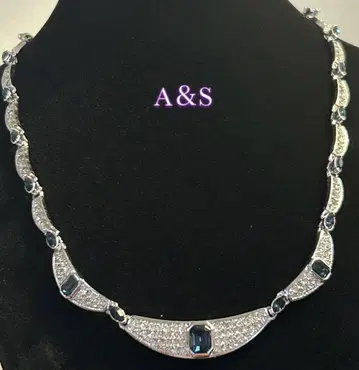 A&S 아토우드 앤 소이어 엘레강트 목걸이 블루 스톤