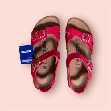 BIRKENSTOCK 레드 샌들 36