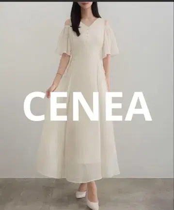 2way V넥 시어 코르셋 원피스 CENEA