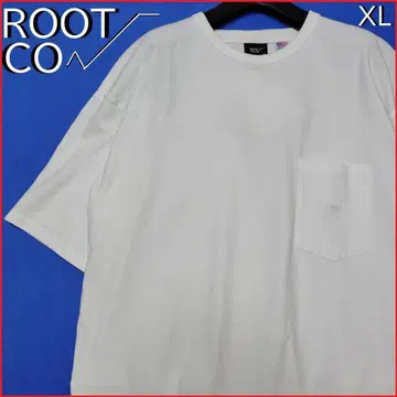 루트 코 유틸리티 티셔츠 ROOT CO 뒷면 포켓 화이트 XL