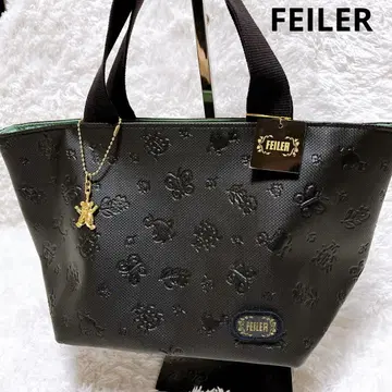 FEILER 페이러 하이디 엠보싱 미니 핸드백 블랙 새상품