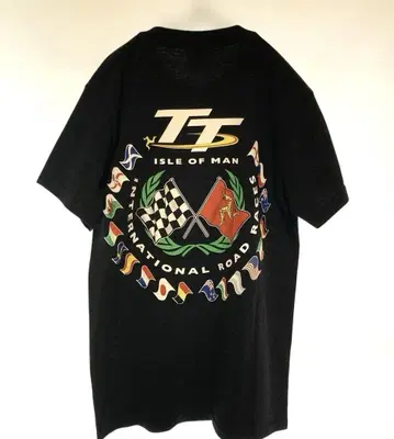 TT ISLE OF MAN 바이크 레이싱 모터 사이클 티셔츠 S 사이즈