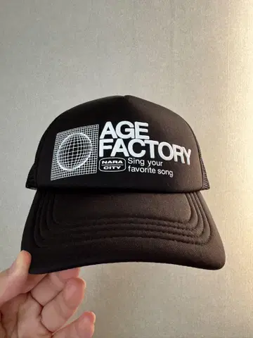 AGE FACTORY 메쉬 캡 모자