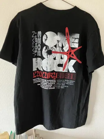 ONE OK ROCK 2023 JAPAN 투어 티셔츠 L