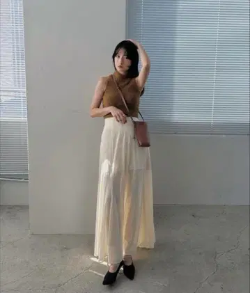 클레인 시어 플레어 메리드 스커트