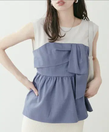 natural couture 뷔스티에 도킹 탑 블루