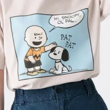 애프터눈 티 피넛 캐릭터 반팔 티셔츠