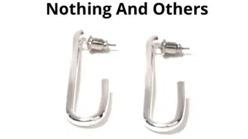 Nothing And Others 실버 링 귀걸이