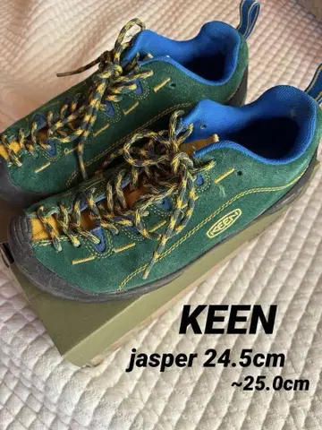 KEEN jasper 등산화 로우 컷 그린 24.5cm~25.0cm