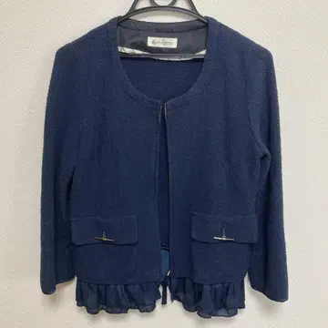 MAITRESSE 네이비 프릴 자켓