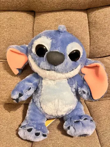 스티치 실사 봉제 인형 약 25cm 디즈니