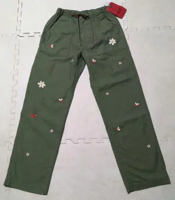 DENIM DUNGAREE 자수 워크 팬츠 사이즈 02
