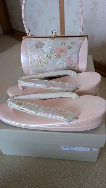 핑크 일본 의류용 백과 조리 세트 L
