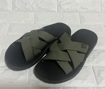 [Teva] 크로스 스트랩 샌들 올리브 25cm