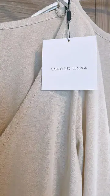 "미사용 새상품" CAPRICIEUX LEMAGE 베이지 롱 원피스