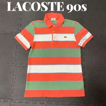 라코스테 멀티 보더 피케 셔츠 90s