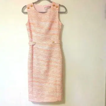 GINZA couture 슬리브리스 트위드 원피스