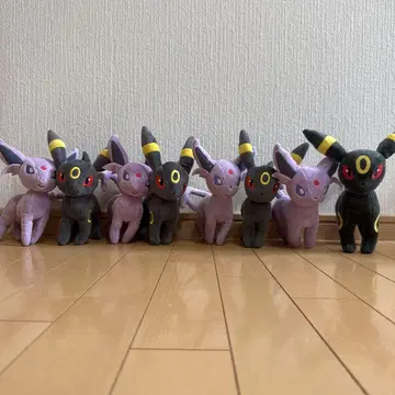 포켓몬 센터 한정 에피 & 블래키 봉제 인형 묶음 판매 8개 세트