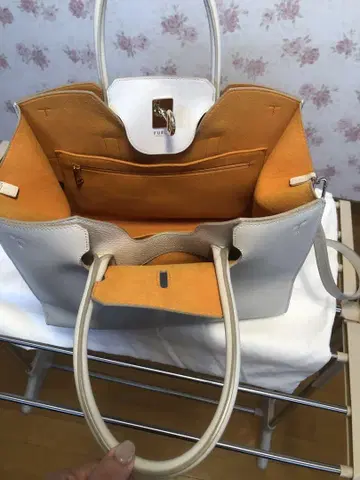 훌라 토트백 그레이 오렌지