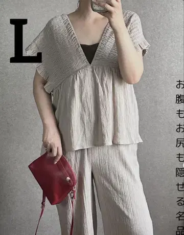 시마무라 Laxdantia 셔링 살로펫 페플럼 L 베이지