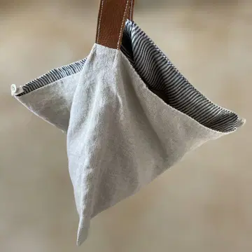 리버서블 린넨 백 스트라이프