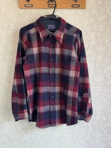 Pendleton 70s 80s 체크 울 셔츠 XL