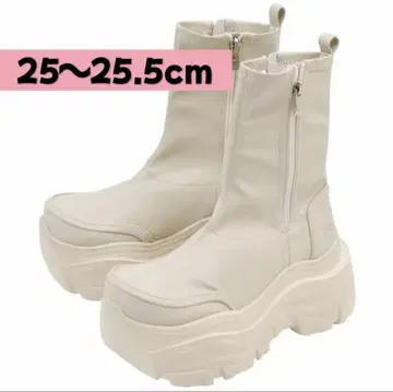 통굽 부츠 요스케 여성용 스트레치 아이보리 4460080