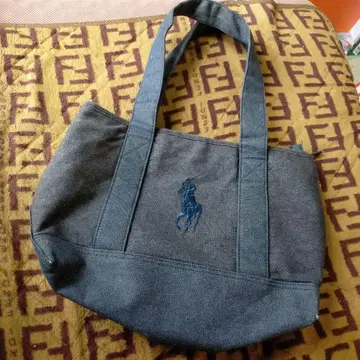 Ralph Lauren 다크 그레이 토트백