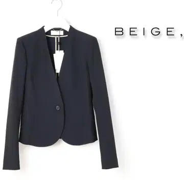 440 새상품 BEIGE, 베이지 LUIZA 노카라 자켓 일본제 2