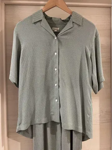 Steven Alan 반팔 셔츠와 팬츠 세트 그린