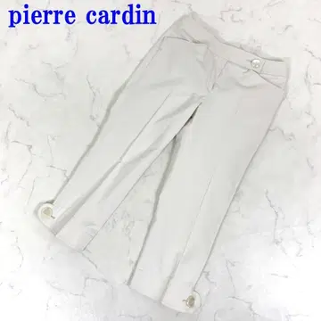 피에르 가르뎅 7부 팬츠 아이보리 폴리에스테르 38 C2584