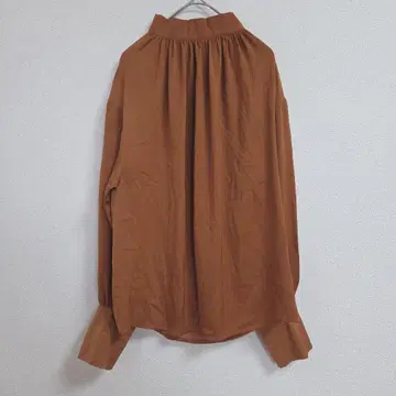칠퍼 브라운 긴팔 셔츠 L 뒷면 지퍼 긴 길이