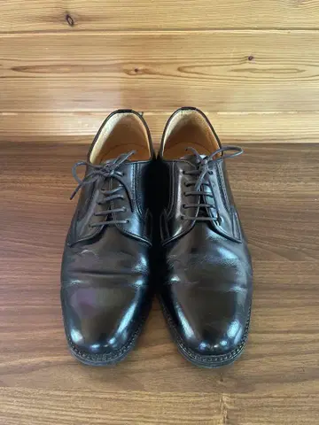 가죽 신발 블랙 24.5cm