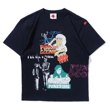 [PDSxHEADGOONIE] 멀티 프린트 TEE 펑크 드렁커스 XXL