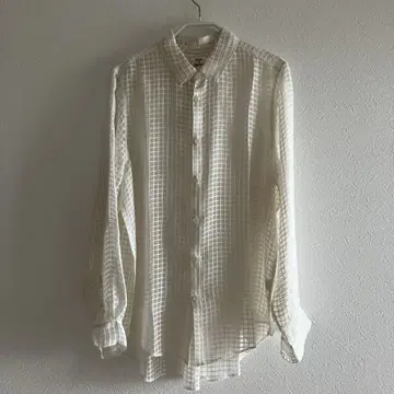 신상품 미사용품 Suno&Morrison 실크 시아 격자 셔츠