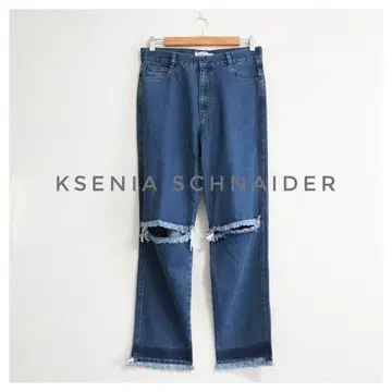 택 포함 새상품 KSENIA SCHNAIDER 데미 데님 슬림