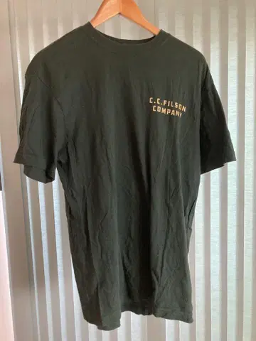 Filson 티셔츠 S 다크 그린 로고 프린트
