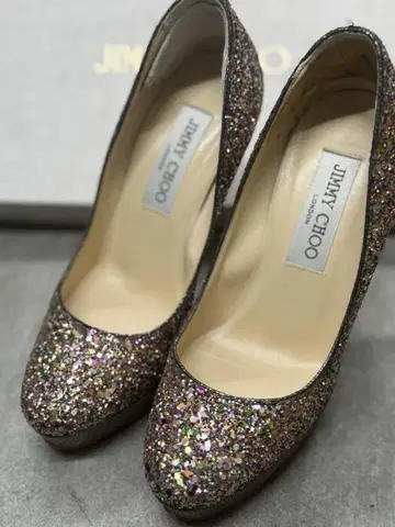 JIMMY CHOO 글리터 하이힐 34