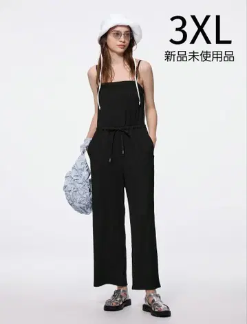 지유 리브 살로펫 팬츠 블랙 3XL