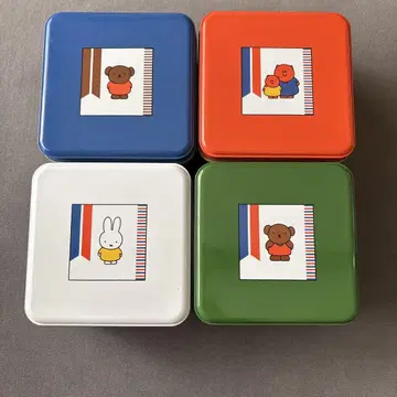 Dick Bruna 쿠키 빈 캔 4개 세트