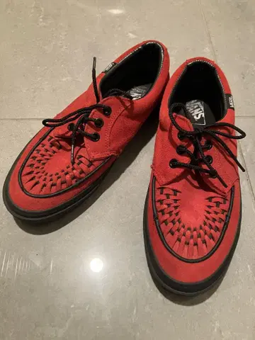 VANS CREEPERSOX 반스 크리퍼스 옥스 스웨이드 레드