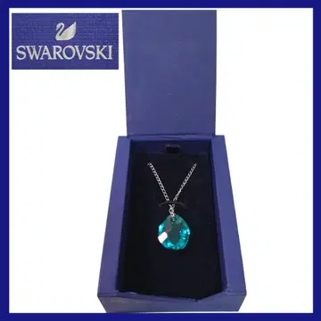 SWAROVSKI 미니 네온 블루 지르콘 목걸이
