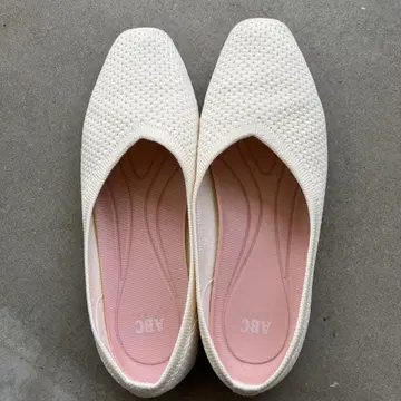 ABC W5054 아이보리 플랫슈즈 L