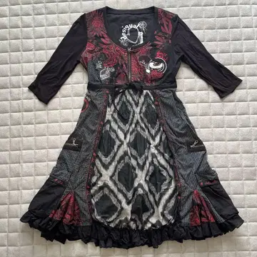 Desigual 7부 소매 티셔츠 원피스
