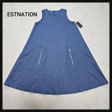 [택 포함 새상품] ESTNATION 미니 원피스 튜닉 린넨 블렌드