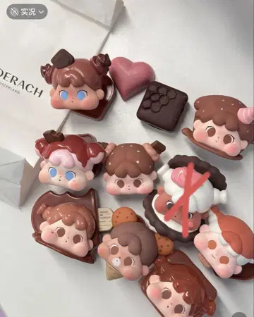 MINI FACE QOQO 초콜릿 피규어 세트 7개 + 1개 거의 새상품