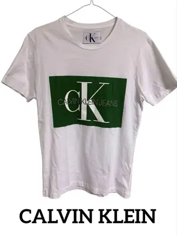 CALVIN KLEIN JEANS 화이트 티셔츠 S 캘빈클라인