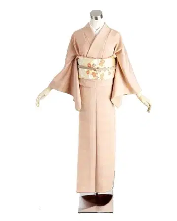 이로무지 기모노 하나 문양 신장 142-157cm im-003